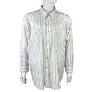 Ely Cattleman Men’s Western Pearl Snap Long Sleeve Shirt